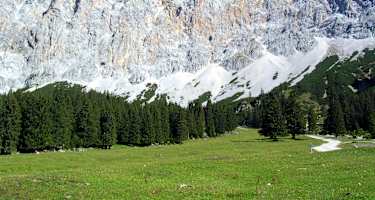 Plattspitzen und Wetterwandeck von der Ehrwalder Alm 