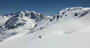 Perfektes Skigelände im HIntertuxer Hauptkamm