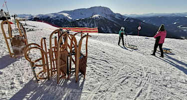 Start der Rodelbahn in Pichlberg