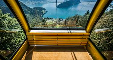 Aussicht von der Seilbahn Vitznau Wissifluh