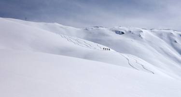 Kurz vor dem Gipfel der Kreuzspitze