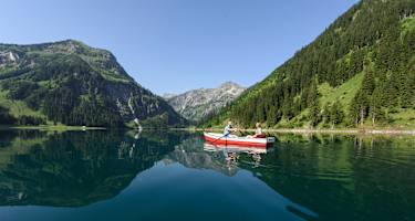 Der spiegelglatte Vilsalpsee