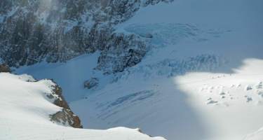 Blick von Punkt 3571 auf die Normalroute