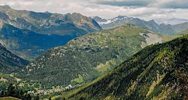 Der ganze Grat der Aiguillette des Posettes vom Col des Montets bis zum Gipfel.