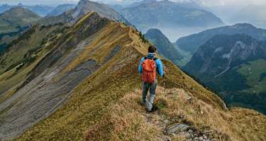Am Grat zwischen Jochlistock und Gandispitz