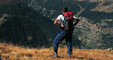 Über dem Val d’Anniviers erwartet uns ein fantastischer Panoramaweg.