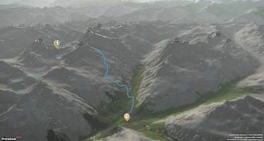 Übersicht Etappe 2 von der Konstanzer Hütte zur Darmstädter Hütte