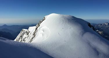 Blick auf die imposante Vincentpyramide.