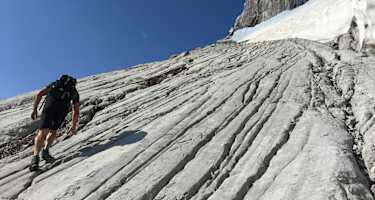 Gehen oder Klettern ist am Wiederband oft die Frage