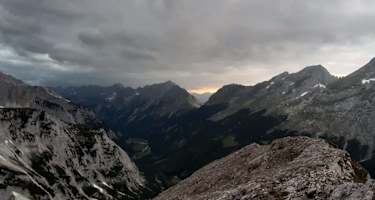 Anstieg auf die Birkkarspitze