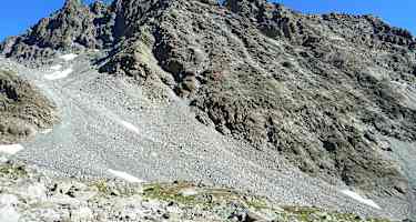 Anstieg Verpeilspitze - Von der Kaunergrathütte folgt man dem Wegweiser in Richtung Verpeilspitze