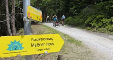 Beschilderung am Weg zum Meißner Haus