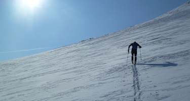 Die letzten Meter hinauf zum Gipfel
