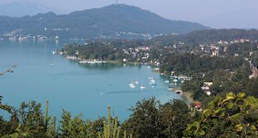 Aussicht von der Zillhöhe auf den Wörthersee