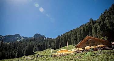 Die Bärgunt-Hütte im Kleinwalsertal
