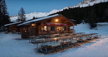 Berggnuss Kiosk Canols Lenzerheide im Winter
