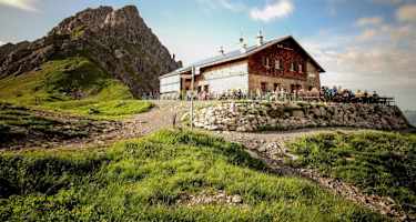 Die Fiderepasshütte in den Allgäuer Alpen