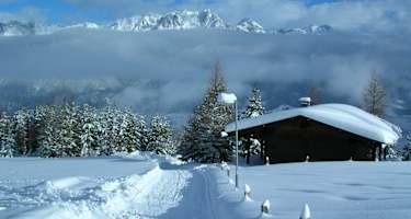 Aufstieg Biberg mit Blick auf das Steinerne Meer