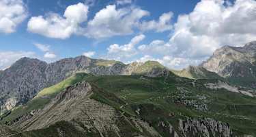 Blick vom Kreuzjoch Richtung Schlüterhütte