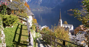 Blick auf Hallstatt und den Hallstätter See