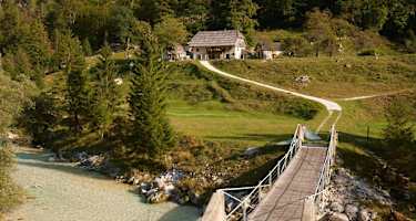 Brücke über die Soča