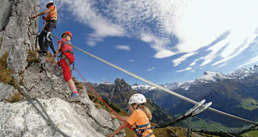 Mit der Familie am Klettersteig Brunnstöckli