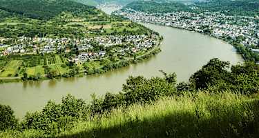 Rheinschleife , Rheinsteig im Oberen Mittelrheintal