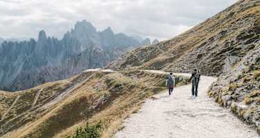 Am Weg zur Drei-Zinnen-Hütte