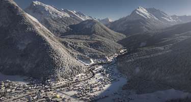 Scharnitz mit Blick ins Karwendel
