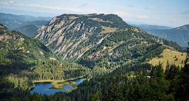 Am Weg auf den Dürrenstein mit Blick auf den Scheiblingstein