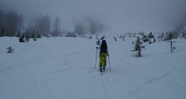 Der erste Teil des Aufstiegs Weißlahn