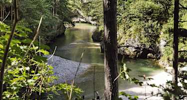 Im Höllental an der glasklaren, verträumten Schwarza.