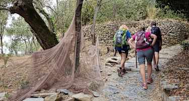 Wanderer im Nationalpark Cinque Terre