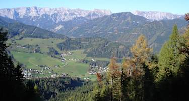 Blick auf Etmißl in der Steiermark