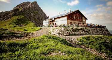 Die Fiderepasshütte in den Allgäuer Alpen