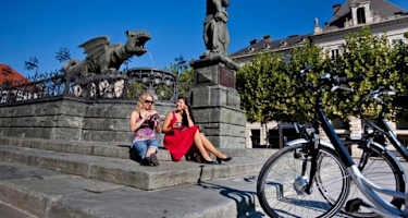 Lindwurmbrunnen in Klagenfurt
