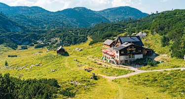 Die Gjaid Alm ist vom Krippenstein gute zu erreichen.