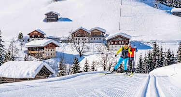 Unterwegs auf der Grenzlandloipe von Kartitsch in Osttirol bis nach Marai Lungau im Kärntner Lesachtal