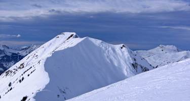 Blick von der Güntlespitze in Richtung Häfnerjoch und Üntschenspitze