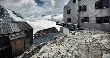 Die Konkordiahütte liegt auf 2.850 Metern