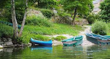 Das Dörfchen Hauterives ist nur mit Boot oder zu Fuß erreichbar