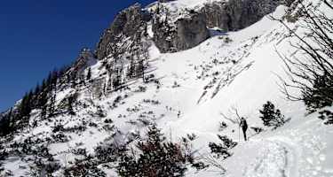 Im Rauchtal, Querung nach W auf 1.400 m