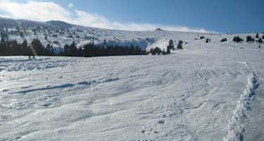 Typische Schneelage am Weg zum Gipfel