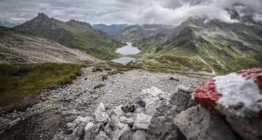 Ignaz-Mattis-Hütte links oberhalb des Giglachsees 