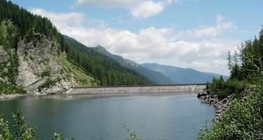 Blick über den Gößkarspeicher