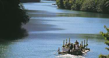 Floßfahrt auf der Enns