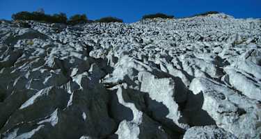 Bizzarre Karstformationen sind typisch für das Steinerne Meer
