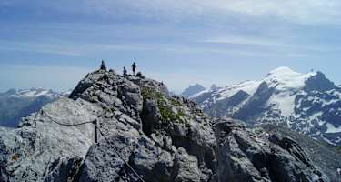 Der Gipfel aus etwas Entfernung