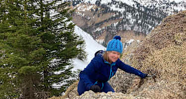 Kurzer versicherter Zustieg zum Heidenkopf-Gipfel