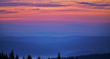 Sonnenaufgang im Thüringer Wald